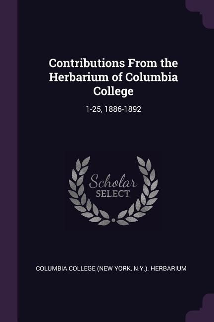 Produktbild: Contributions From the Herbarium of Columbia College