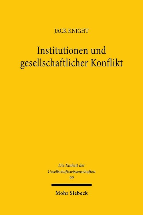 Produktbild: Institutionen und gesellschaftlicher Konflikt