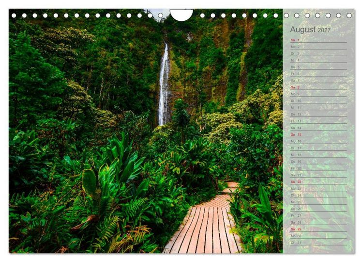 Produktbild: Malerisches Hawaii (Wandkalender 2027 DIN A4 quer), CALVENDO Monatskalender