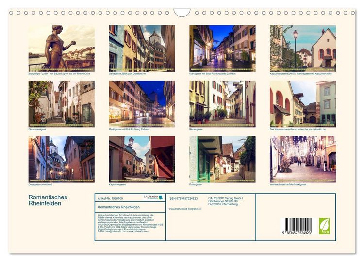 Produktbild: Romantisches Rheinfelden (Wandkalender 2026 DIN A3 quer), CALVENDO Monatskalender