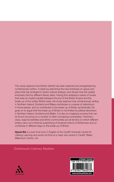 Produktbild: Postmodern Fiction and the Break-Up of Britain