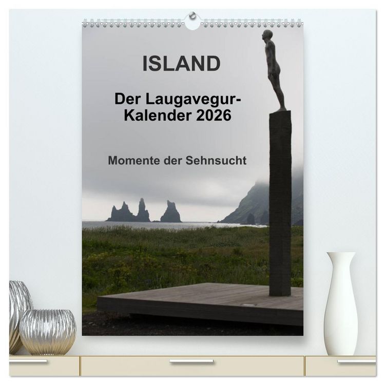 Produktbild: Island - Der Laugavegur-Kalender 2026 (hochwertiger Premium Wandkalender 2026 DIN A2 hoch), Kunstdruck in Hochglanz
