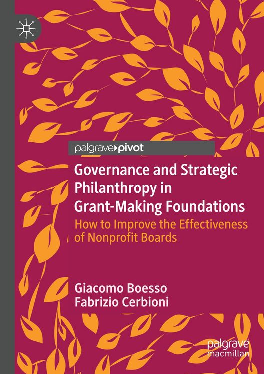Produktbild: Cerbioni, F: Governance and Strategic Philanthropy in Grant-