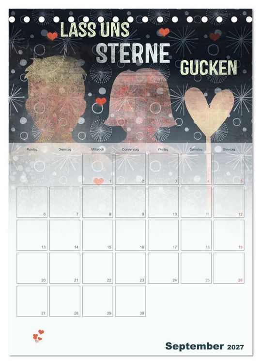 Produktbild: Liebe macht gl&uuml;cklich (Tischkalender 2027 DIN A5 hoch), CALVENDO Monatskalender