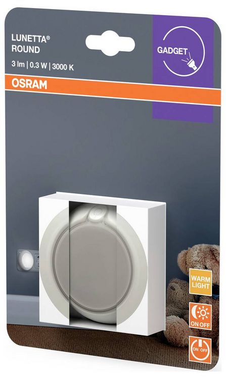 Produktbild: OSRAM HOMELIGHTING Lunetta Round White 4099854530616 LED-Nachtlicht Warmwei&szlig; Wei&szlig;