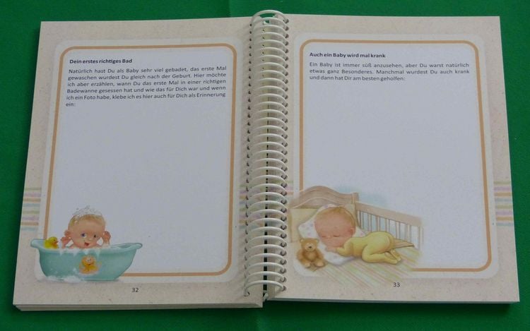 Babytagebuch 'Da Bist Du Ja' - Premium Erinnerungsbuch Fürs Erste Lebensjahr