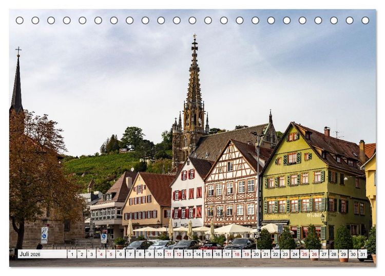 Produktbild: Esslingen am Neckar (Tischkalender 2026 DIN A5 quer), CALVENDO Monatskalender