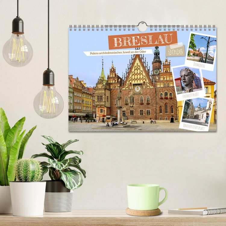 Produktbild: Breslau. Polens architektonisches Juwel an der Oder (Wandkalender 2026 DIN A4 quer), CALVENDO Monatskalender