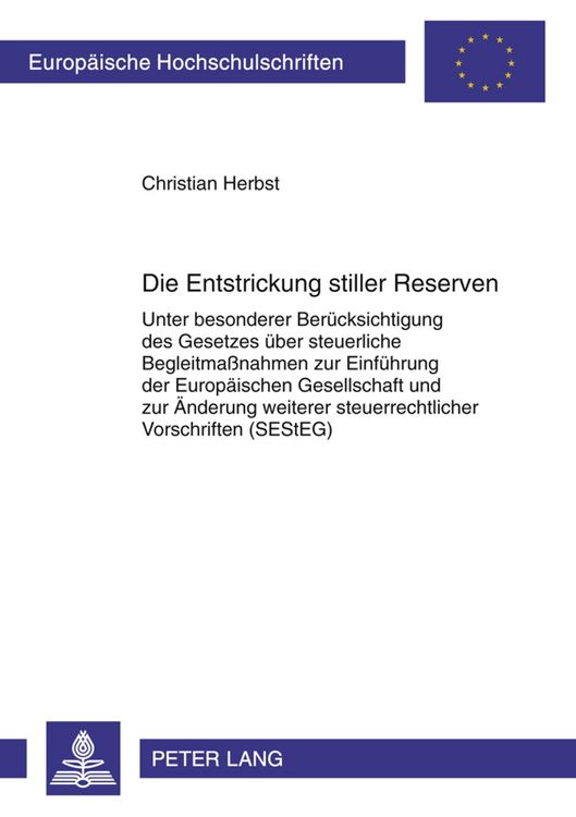 Produktbild: Die Entstrickung stiller Reserven