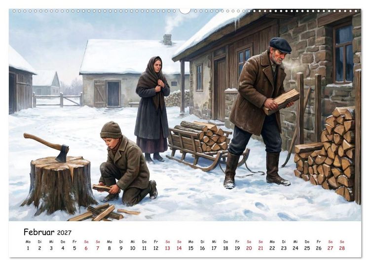 Produktbild: Zwischen Feld und Hof - Landleben vor &uuml;ber hundert Jahren (Wandkalender 2027 DIN A2 quer), CALVENDO Monatskalender