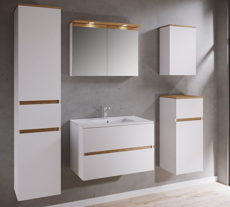 Produktbild: 2 tlg. Badm&ouml;bel-Set mit Waschbecken Cosila-I 81 cm