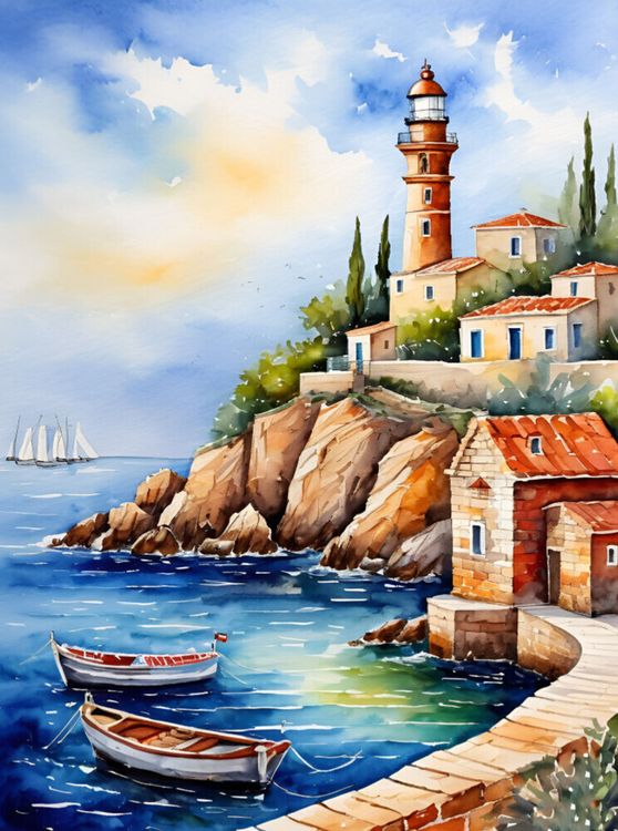 Produktbild: CALVENDO Puzzle Leuchtturm vor dem Hafen | 2000 Teile Lege-Gr&ouml;&szlig;e 90x67cm Foto-Puzzle f&uuml;r gl&uuml;ckliche Stunden