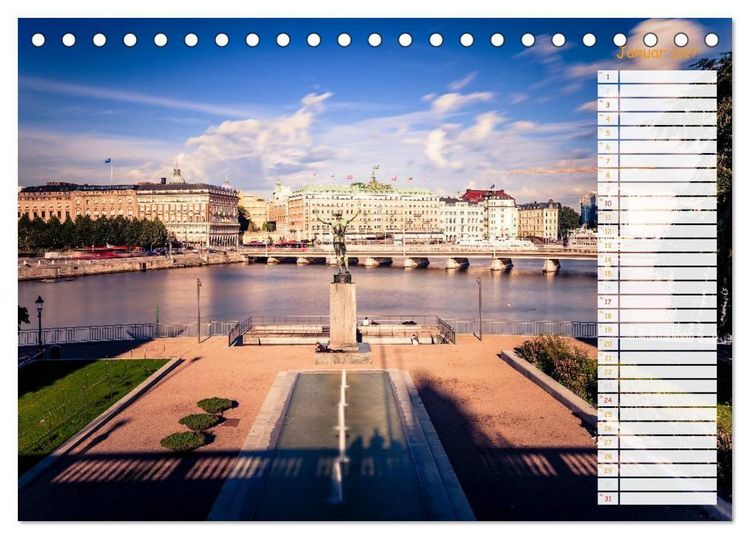 Produktbild: Stockholm - Nordische Sch&ouml;nheit (Tischkalender 2027 DIN A5 quer), CALVENDO Monatskalender