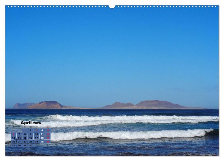 Produktbild: Lanzarote - Land der schwarzen Erde (Wandkalender 2026 DIN A2 quer), CALVENDO Monatskalender