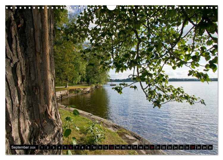 Produktbild: FINNLAND &ndash; Traumhafte Landschaften (CH - Version) (Wandkalender 2026 DIN A3 quer), CALVENDO Monatskalender