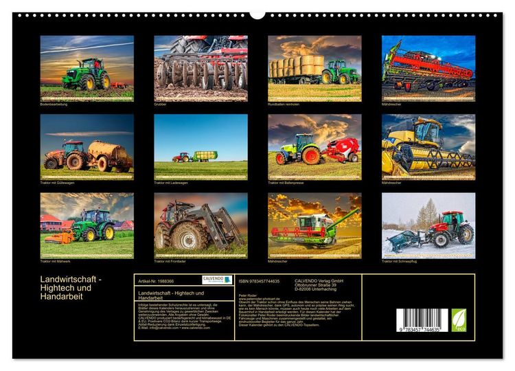 Produktbild: Landwirtschaft - Hightech und Handarbeit (hochwertiger Premium Wandkalender 2026 DIN A2 quer), Kunstdruck in Hochglanz