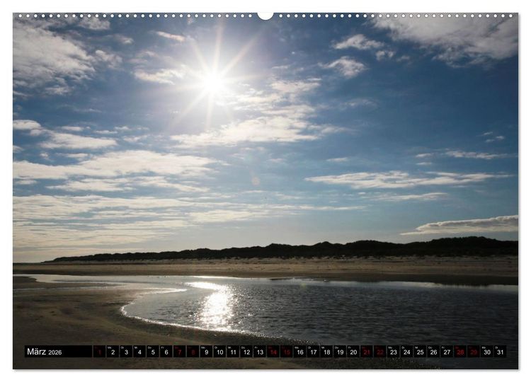 Produktbild: Insel Baltrum, Perle im Ostfriesischen Wattenmeer (hochwertiger Premium Wandkalender 2026 DIN A2 quer), Kunstdruck in Hochglanz