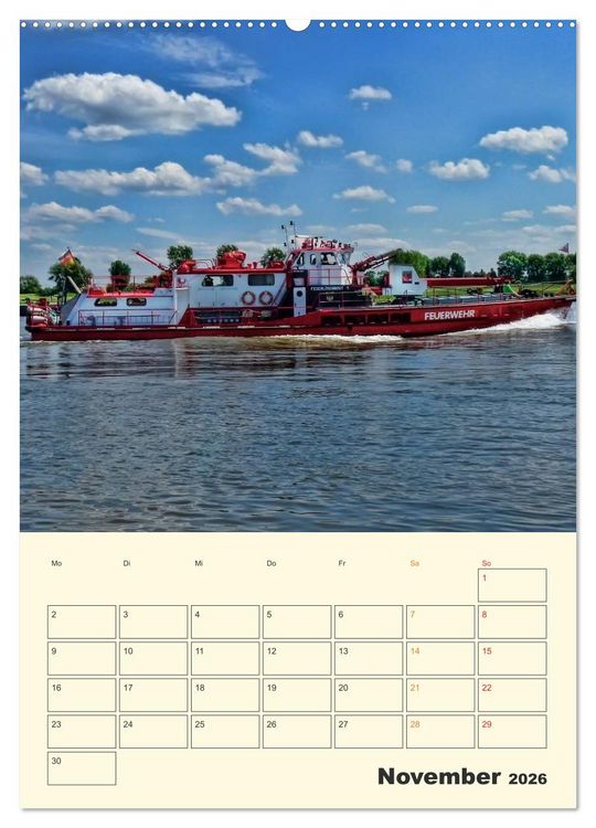 Produktbild: Feuerwehr - im Einsatz weltweit (hochwertiger Premium Wandkalender 2026 DIN A2 hoch), Kunstdruck in Hochglanz