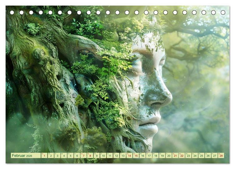 Produktbild: Die vielen Gesichter von Mutter Natur (Tischkalender 2026 DIN A5 quer), CALVENDO Monatskalender