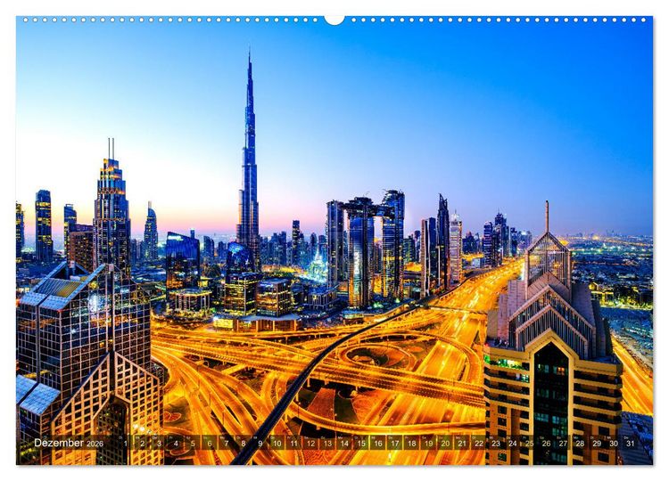 Produktbild: Dubai - zwischen Traum und Wirklichkeit (Wandkalender 2026 DIN A2 quer), CALVENDO Monatskalender