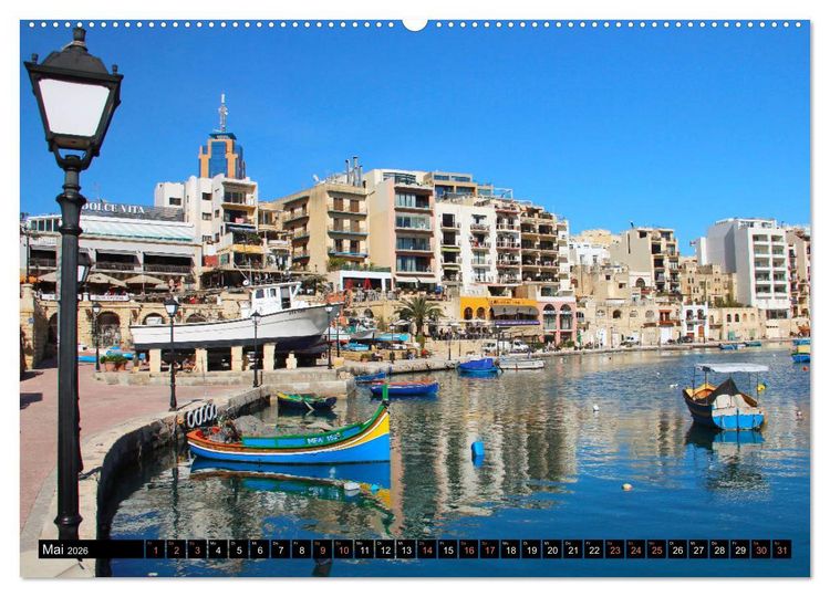 Produktbild: Malta - Juwel im Mittelmeer (hochwertiger Premium Wandkalender 2026 DIN A2 quer), Kunstdruck in Hochglanz