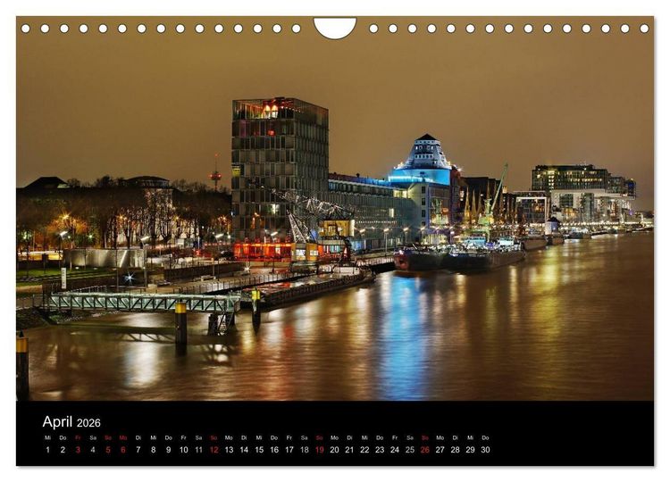 Produktbild: k&ouml;ln dunkel bunt - Die Stadt in anderem Licht! (Wandkalender 2026 DIN A4 quer), CALVENDO Monatskalender