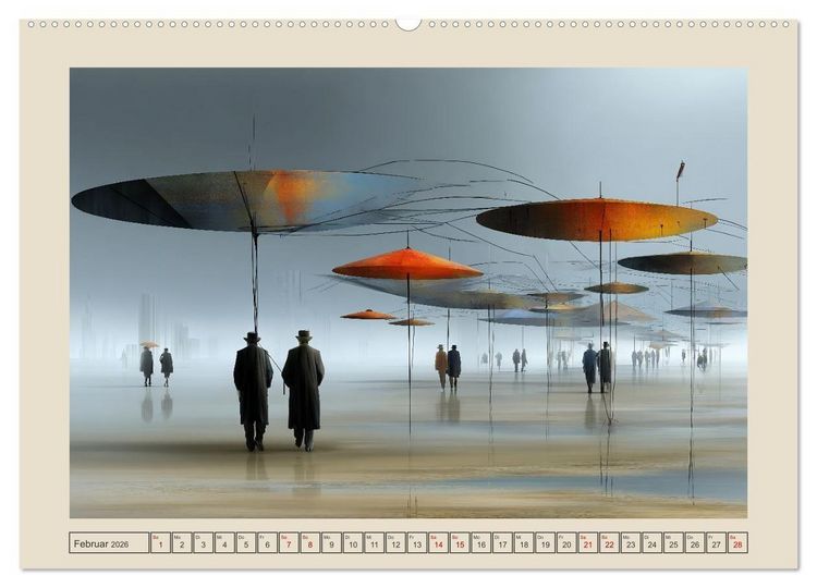 Produktbild: Die Logik des Unwirklichen (Wandkalender 2026 DIN A2 quer), CALVENDO Monatskalender