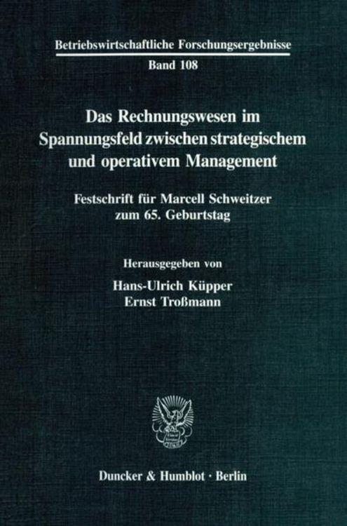 Produktbild: Das Rechnungswesen im Spannungsfeld zwischen strategischem und operativem Management.