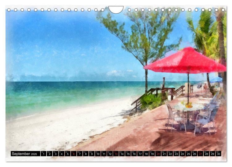 Produktbild: Beautiful Beaches Of Naples (Wall Calendar 2026 DIN A4 landscape), CALVENDO 12 Month Wall Calendar