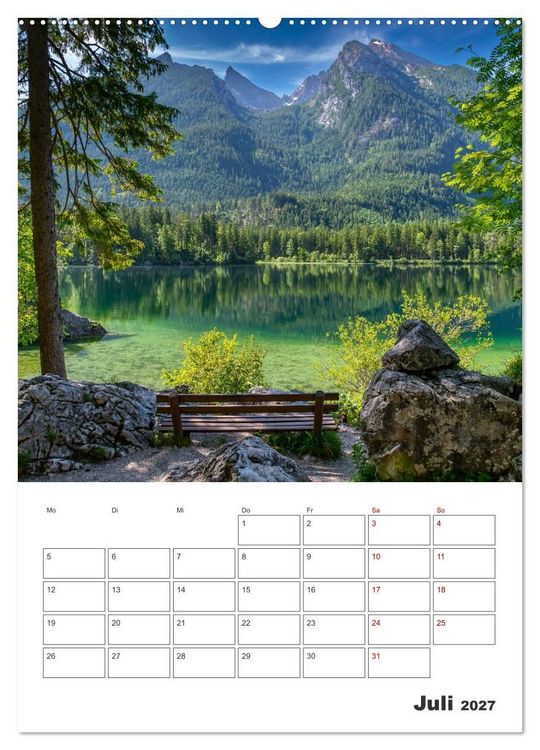 Produktbild: Oberbayerische Alpen (hochwertiger Premium Wandkalender 2027 DIN A2 hoch), Kunstdruck in Hochglanz