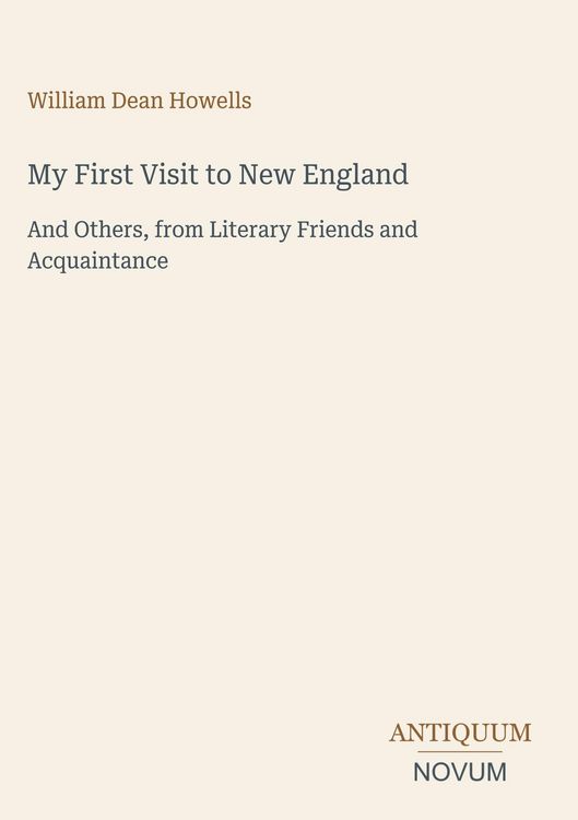 Produktbild: My First Visit to New England