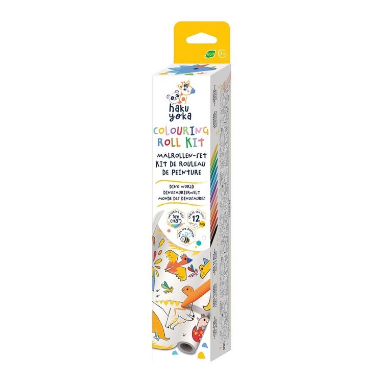 Produktbild: HAKUYOKA Wachsmalkreiden-Set Dino