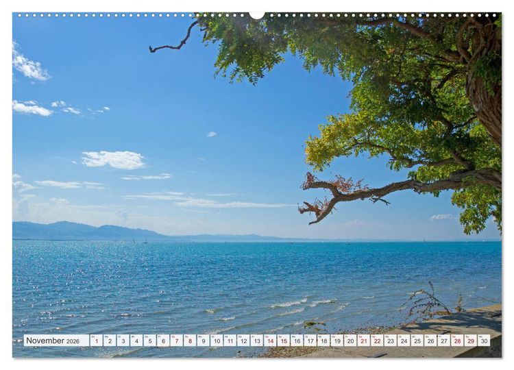 Produktbild: Bodensee - Traumlandschaften am Wasser (hochwertiger Premium Wandkalender 2026 DIN A2 quer), Kunstdruck in Hochglanz