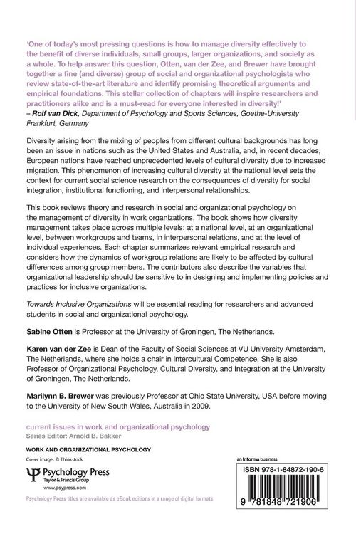 Produktbild: Towards Inclusive Organizations