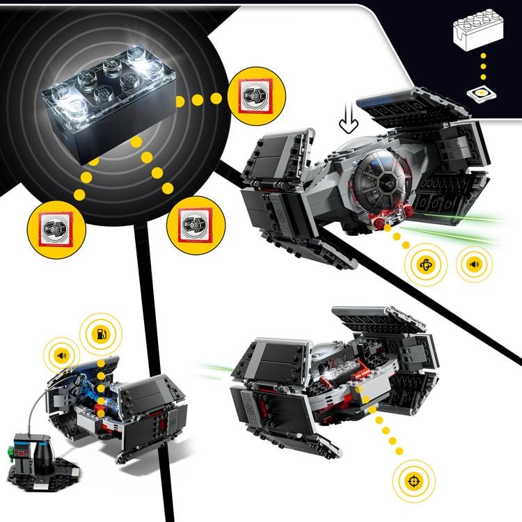 Produktbild: Star Wars 75421 SMART Play: Darth Vaders TIE Fighter, Spielzeug ab 8