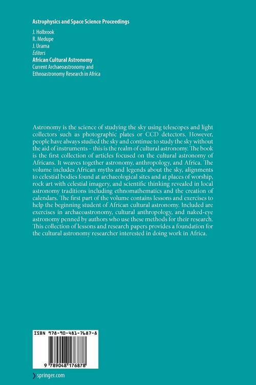 Produktbild: African Cultural Astronomy