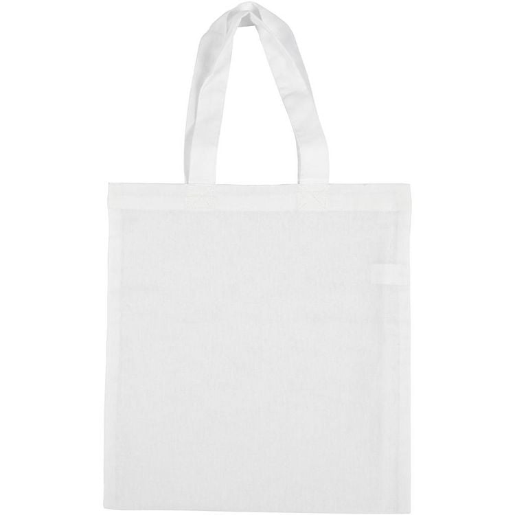 Produktbild: Creativ Company Taschen, Tragetaschen und Portemonnaies Tragetasche, Wei&szlig;, 28x30 cm, 130 g, 1 St&uuml;k