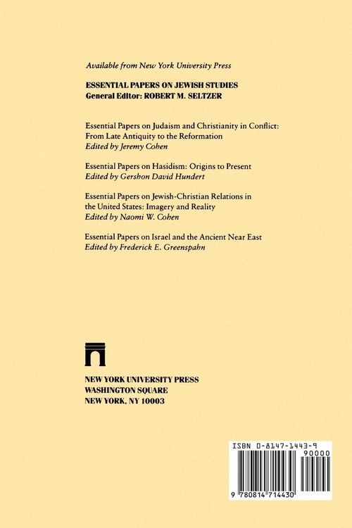 Produktbild: Essential Papers on Judaism and Christianity in Conflict