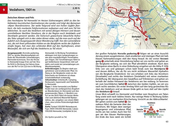 Produktbild: ROTHER Wanderf&uuml;hrer Norwegen &ndash; Der S&uuml;den. 60 Fjord- und Bergwanderungen zwischen Oslo, Kap Lindesnes und Sognefjorden