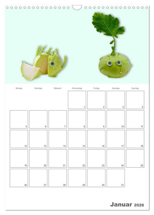 Produktbild: Mord in der Gem&uuml;sek&uuml;che (Wandkalender 2026 DIN A3 hoch), CALVENDO Monatskalender