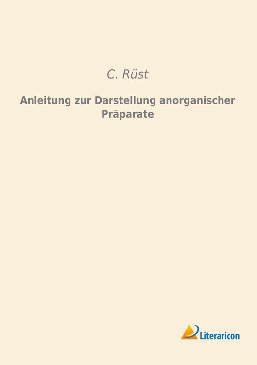 Produktbild: Anleitung zur Darstellung anorganischer Pr&auml;parate