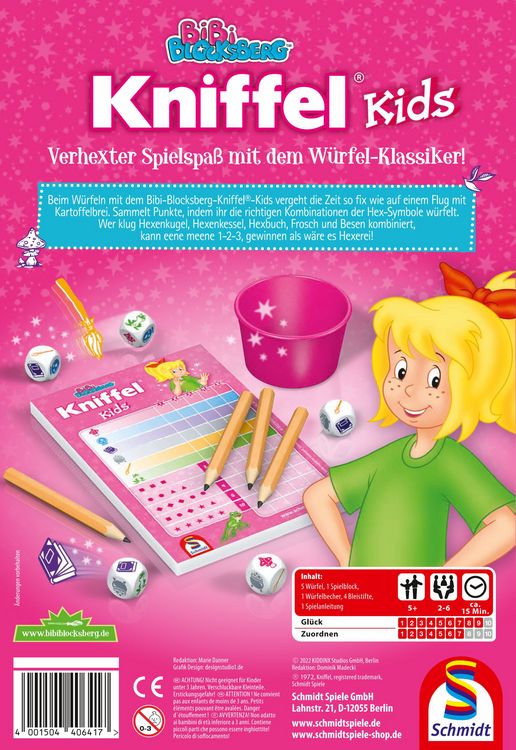 Produktbild: Bibi Blocksberg, Kniffel &reg; Kids