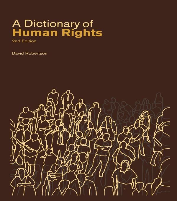 Produktbild: A Dictionary of Human Rights