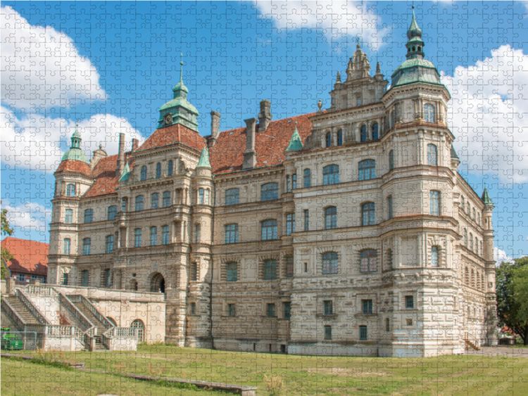 Produktbild: CALVENDO Puzzle Schloss G&uuml;strow | 1000 Teile Lege-Gr&ouml;&szlig;e 64x48cm Foto-Puzzle f&uuml;r gl&uuml;ckliche Stunden