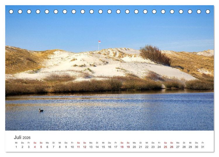 Produktbild: Amrum - Perle der Nordsee (Tischkalender 2026 DIN A5 quer), CALVENDO Monatskalender