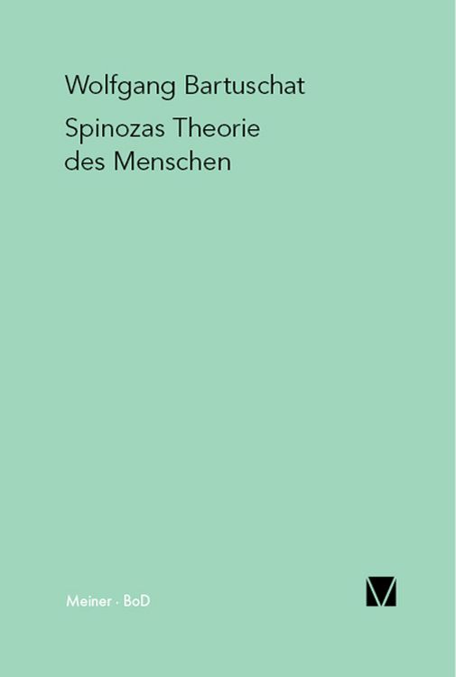 Produktbild: Spinozas Theorie des Menschen