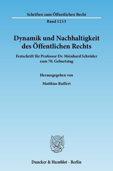 Produktbild: Dynamik und Nachhaltigkeit des &Ouml;ffentlichen Rechts.