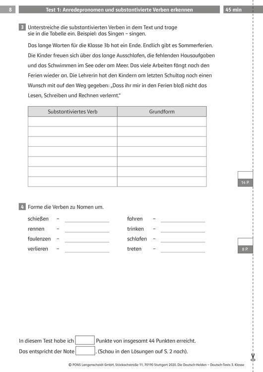 Produktbild: Deutsch-Tests 3. Klasse