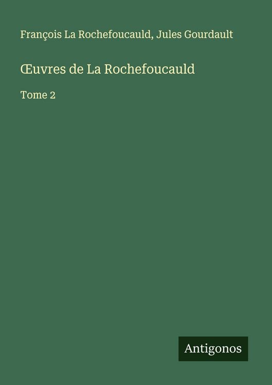 Produktbild: &iquest;uvres de La Rochefoucauld