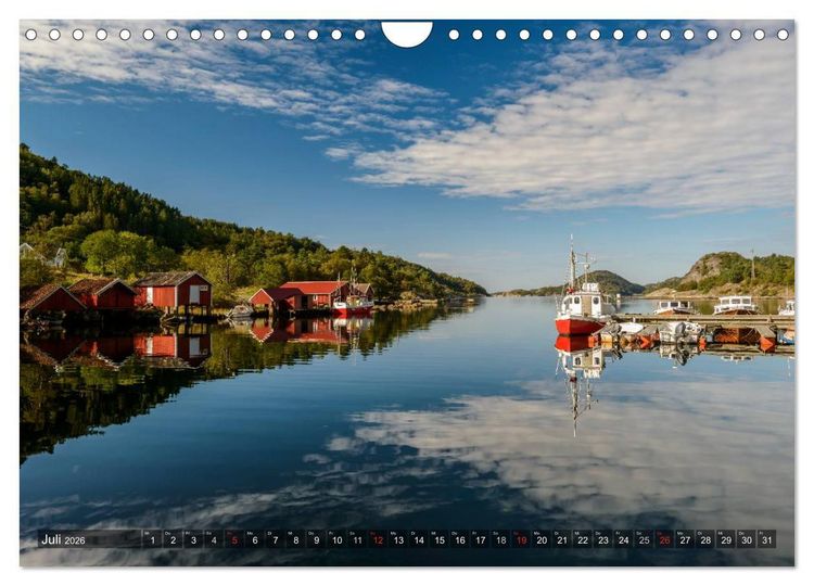 Produktbild: Norwegens S&uuml;den (Wandkalender 2026 DIN A4 quer), CALVENDO Monatskalender